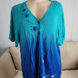 Koret XL knit vintage blouse.